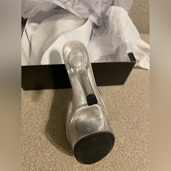 Size 8 Ellie Vanity Clear High Heels - Picture 4 of 9